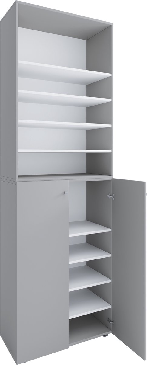LANTUS Schoenenkast Entree Schoenenkast Schoenenkast Canvas Opvouwbaar Verplaatsbaar 10 Lagen Schoenenrek met Hoes