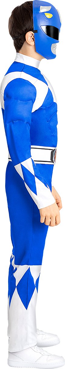 Masque Power Ranger Bleu Enfant – Accessoire Déguisement Officiel Funidelia, Carnaval & Anniversaire