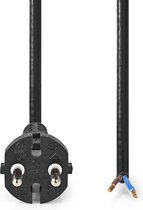 Nedis Stroomkabel voor Stofzuiger - 10.0 m - CEE 7/17 - 250 V AC - 16 A - Zwart - PVC