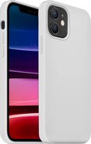 Coverzs Luxe Liquid Silicone case geschikt voor Apple iPhone 11 - beschermhoes - siliconen backcover - optimale bescherming - wit