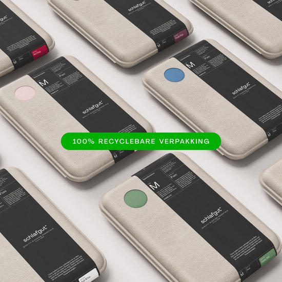 schlafgut Pure -housse en Katoen de Hoeslaken Bio S - 90x190 - 100x220 615 Blue Moyen