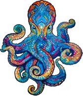 UNIDRAGON Houten Puzzel Voor Volwassenen Dier - Magnetische Octopus - 700 stukjes - Royal Size 62x54 cm