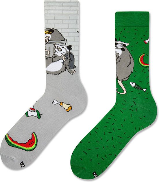 Zooksy mixTURY - Unisex Sokken - Opossums - 2-pack - Giftbox - Maat: 36-40