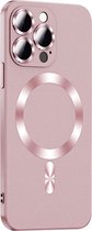 iPhone 12 PRO hoesje - Dun Design - Magsafe compatible - Case cover - Shock Proof - Roze - Provium