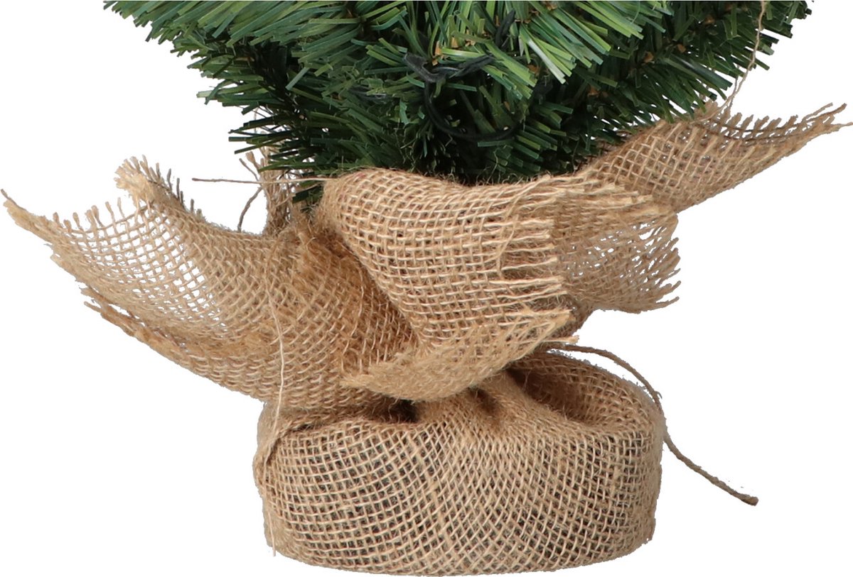 Excellent Trees® Jarbo 90 cm Mini Kerstboom - Batterij Verlichting 80 LED Lampjes - kant en klaar – foto 4