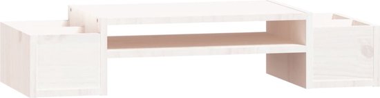 vidaXL Support d'écran 100 x 27,5 x 15 cm Bois de pin massif