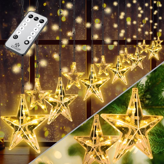 KESSER® Éclairage de Noël LED 12 étoiles Éclairage d'ambiance