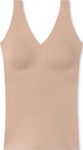 SCHIESSER Invisible Soft singlet (1-pack) - dames top met bandjes microvezel verwijderbare pads ahorn - Maat: 42