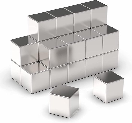 Neodymium Power-magneet, zilver, magneten, 35 x 15 x 3 mm, extra sterk, rechthoekig, hechtkracht ca. 5 kg, sterke magneten, supermagneet, baksteen voor whiteboard, magneetbord, werkplaats, 5 stuks