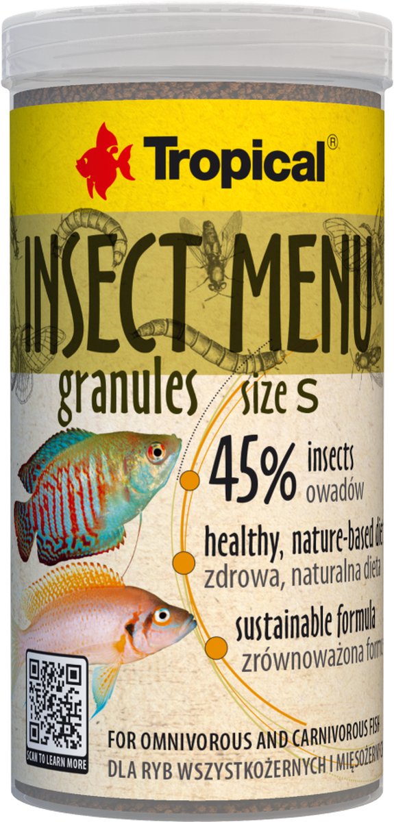 Tropical Insect Menu Granulaat - 250ml - Aquarium Visvoer