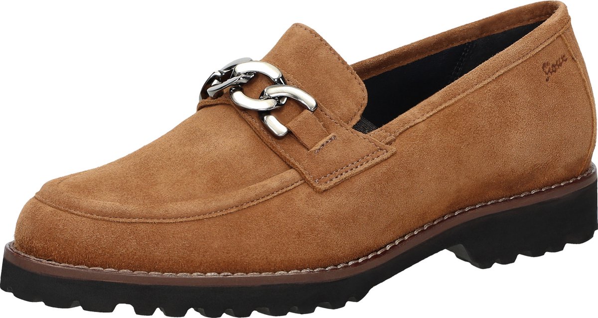 Sioux - MEREDITH-734-H - Instappers - Kleur: Cognac - Maat: 41