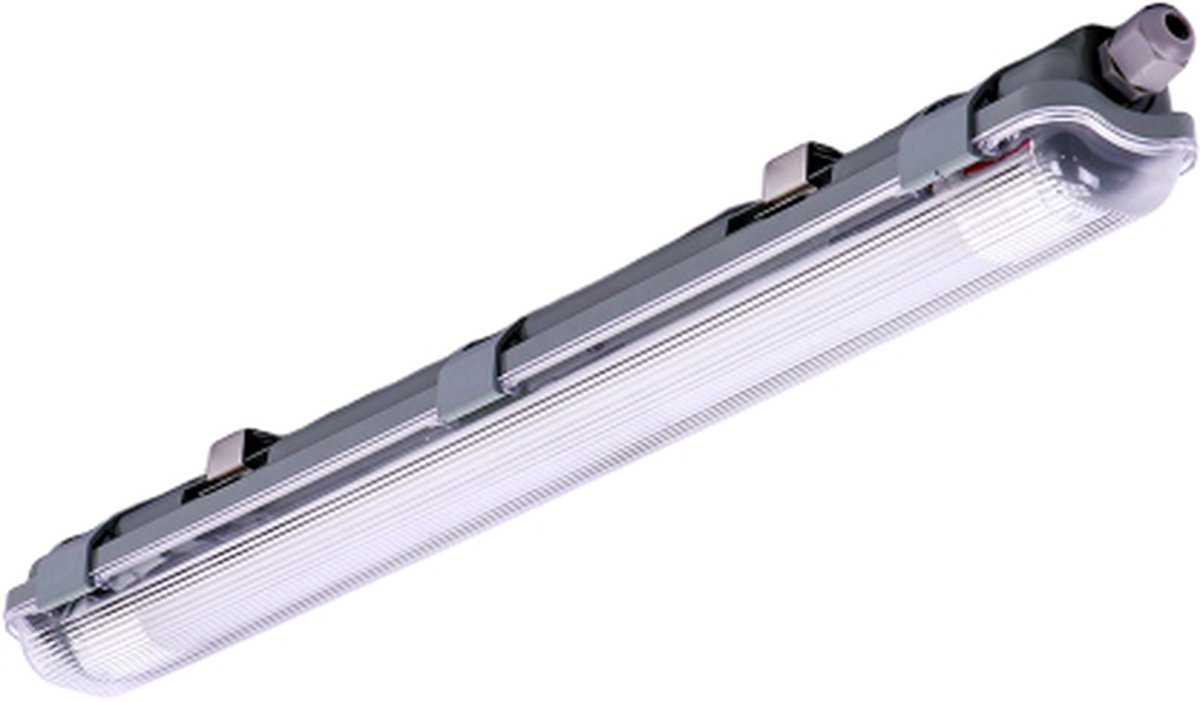 V-TAC LED TL Armatuur 60cm - 10W - 6400K - 850 Lumen - IP65 grijs