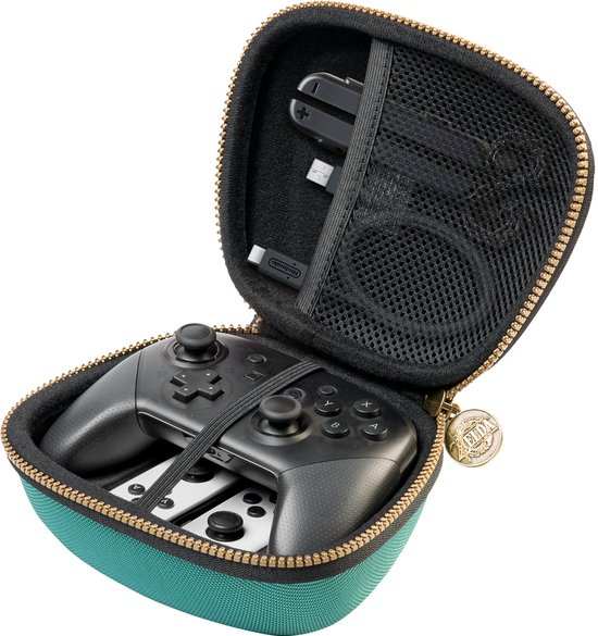 Game Traveler Nintendo Switch Pro Controller Case Zelda Groen