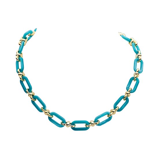 Les Cordes - PAN55 - Collier - Blauw - Hars - Juwelen - Sieraden - Dames