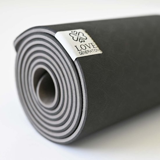 Eco Yogamat - TPE - 6mm - Beautiful Black van Avento — afbeelding 3