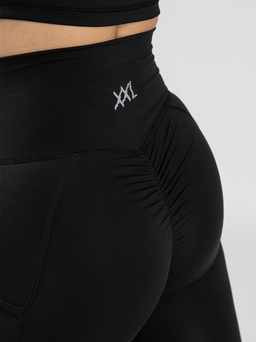 XXL Nutrition - Remotion Legging - Sportlegging Dames, Fitness Leggings met  Scrunch Bum & High Waist - 100% Squat Proof - Met Zakken - 75% Polyester,  25% Spandex - Army - Maat L 