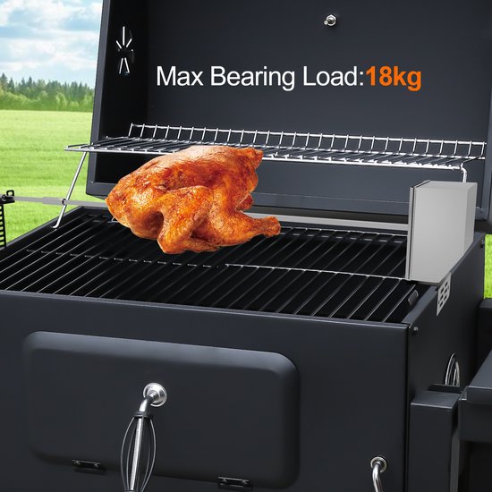 BBQ-Toro grillrondell voor grillspies, universele grillmand voor