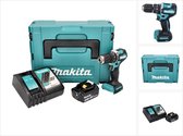 Makita DHP 487 RG1J accu klopboormachine 18 V 40 Nm borstelloos + 1x oplaadbare accu 6.0 Ah + lader + Makpac