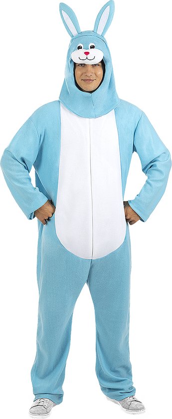 FUNIDELIA Déguisement Lapin Blauw Homme Animaux - Taille: SM - Wit