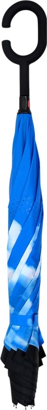Paraplu C-Handgreep 108 Cm Zwart - Handig en Waterafstotend