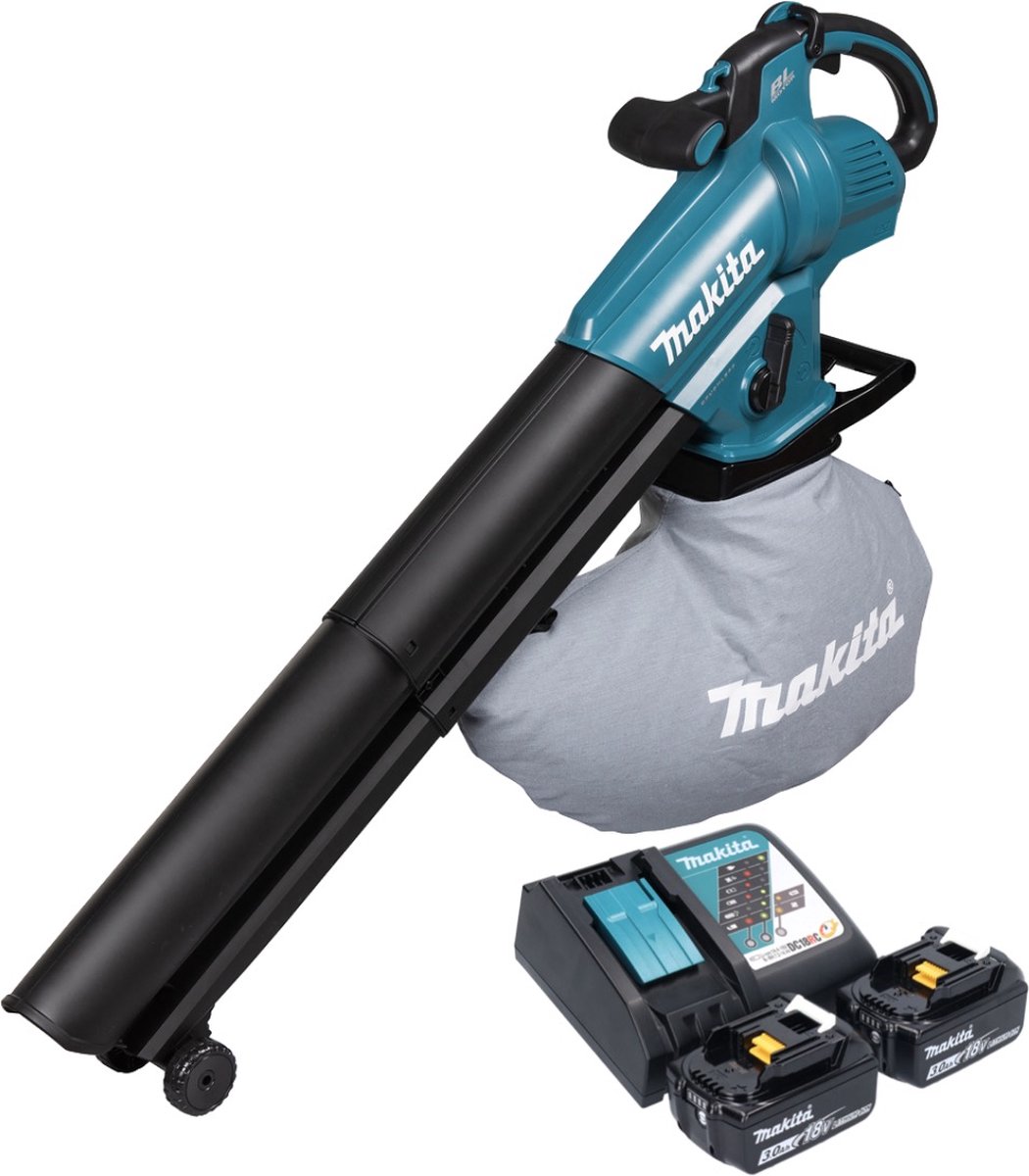 Makita DUB 187 RF2 accu bladblazer en bladzuiger 18 V borstelloos + 2x accu 3,0 Ah + oplader – foto 4