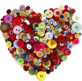 Kleurrijke handgemaakte knopen - Groot assortiment met 700 stuks, ideaal voor DIY-projecten en naaiwerk