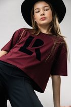 LOOXS 10sixteen 2332-5411-275 Meisjes T-Shirt - Maat 128 - rood van 52% Cotton 48% Modal
