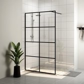 The Living Store Inloopdouchescherm - Transparant Glas - 115x195 cm - 5 mm ESG-glas - Aluminium Frame