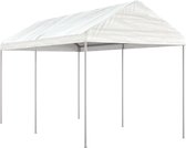 The Living Store Partytent 4.46 x 2.28 x 2.69 m - Polyetheen - Stalen frame