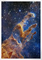 Webb's Pillars Of Creation NIRCam | Space, Astronomie & Ruimtevaart Poster | A3: 30x40 cm