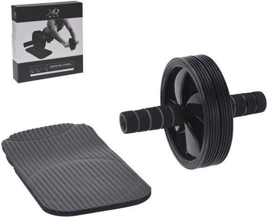 Trainingswiel buikspiertrainer met kniemat XQ Max bol