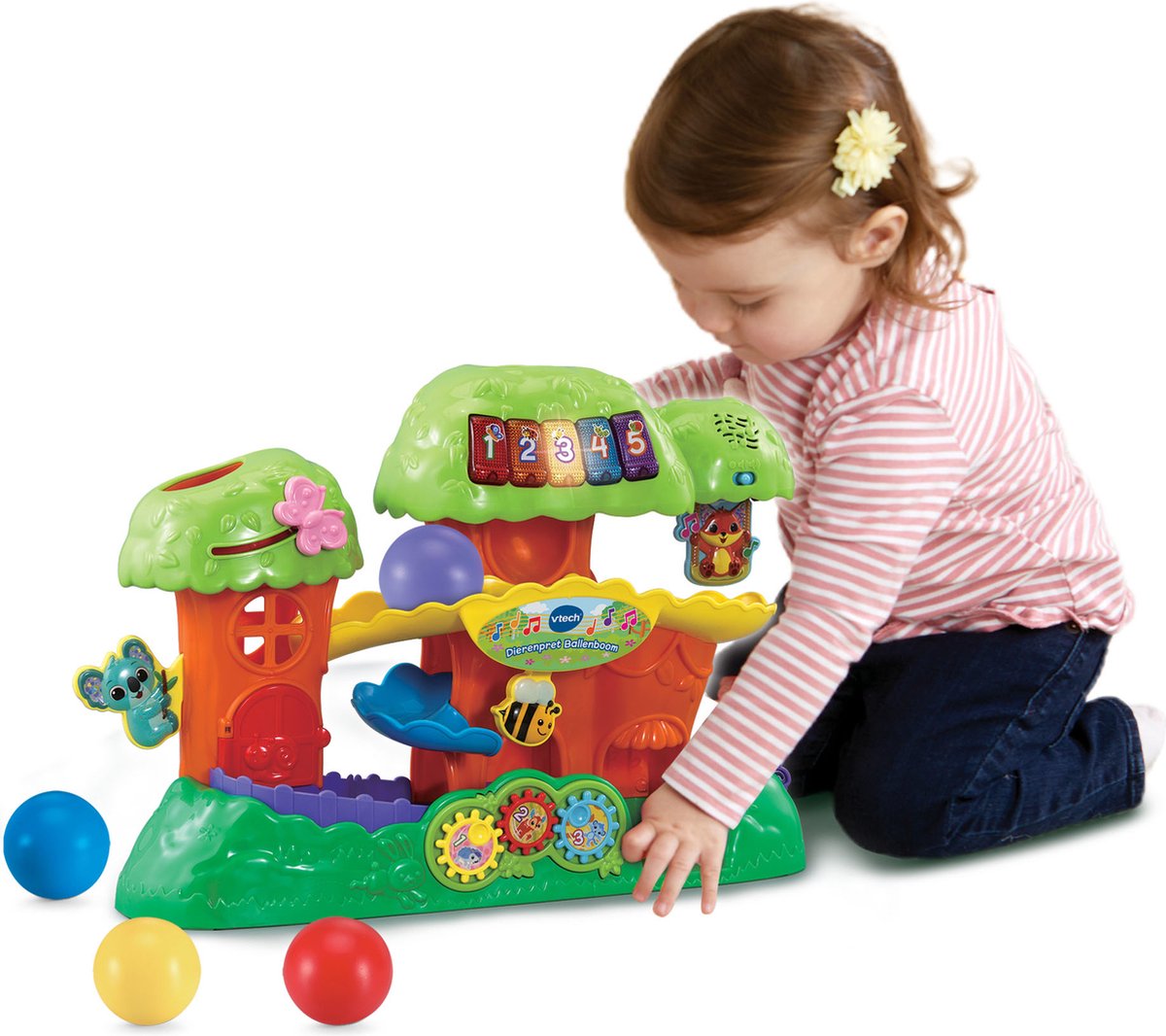 VTech Baby Dierenpret Ballenboom Activity-Center - Interactief & Educatief Speelgoed - Ballentoren - Cadeau - Baby Speelgoed 1 Jaar — afbeelding 5