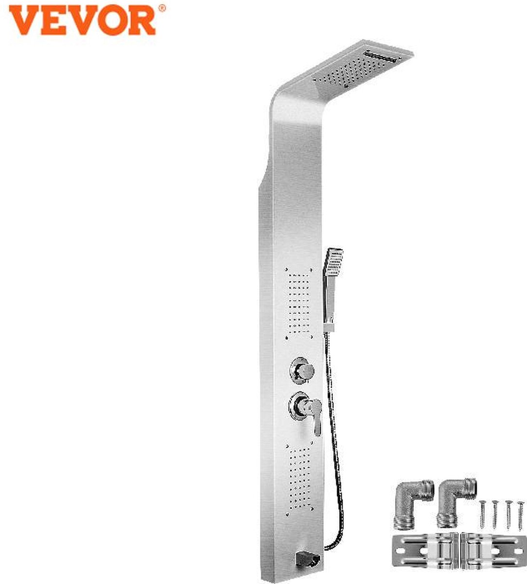 Vevor 5 In 1 Douche Kraan Badkamer Regendouche Set Waterval Regen Spa