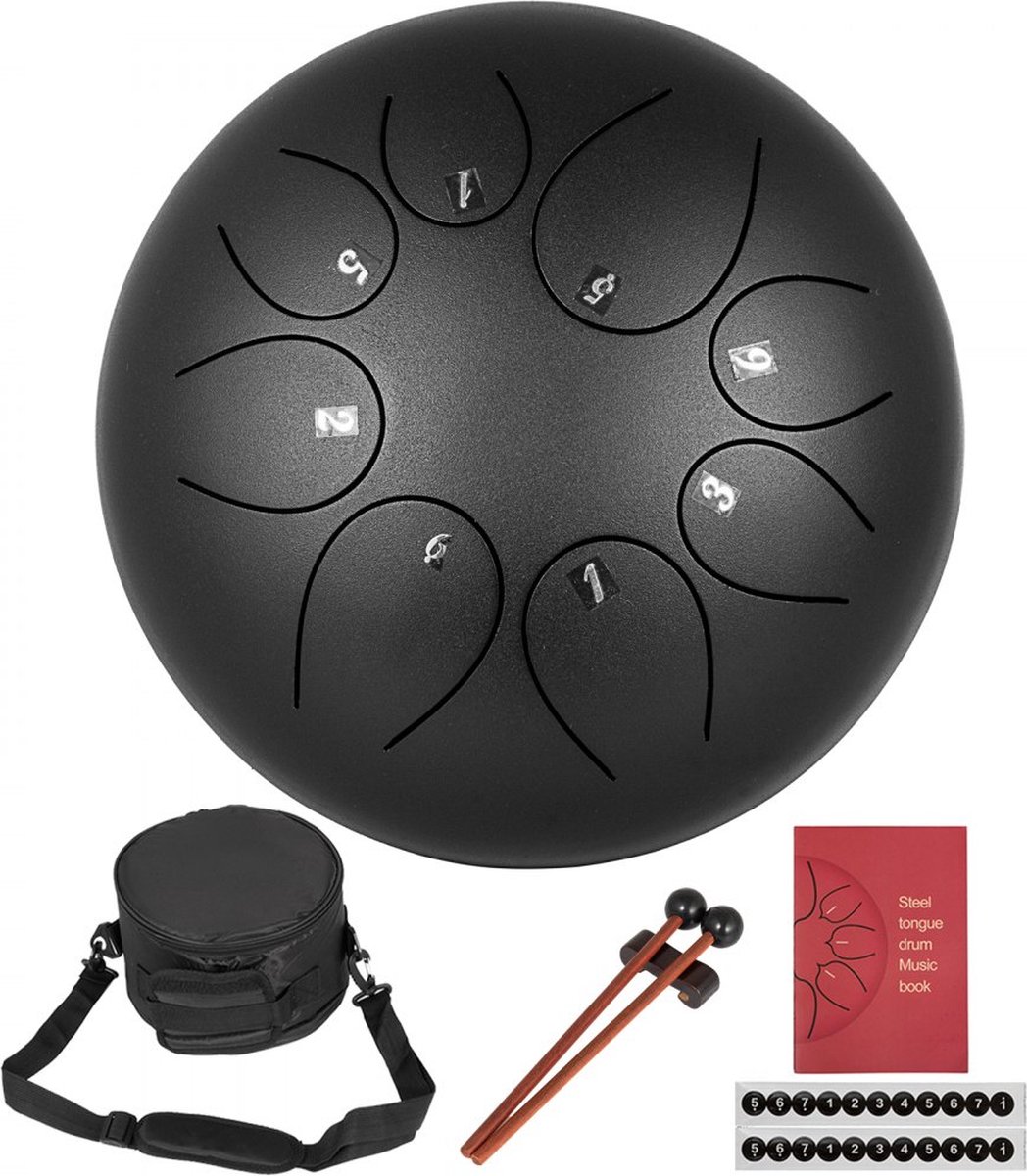 8 pouces en acier langue tambour 11 notes handpan drum avec maillet de  tambour doigts pics sac de tambour instrument de percussion pour méditation  yoga