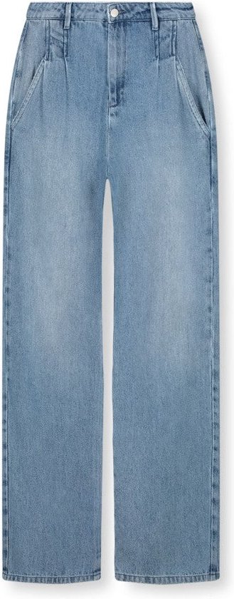 Tailored midi-blue denim pantalon - Homage to Denim