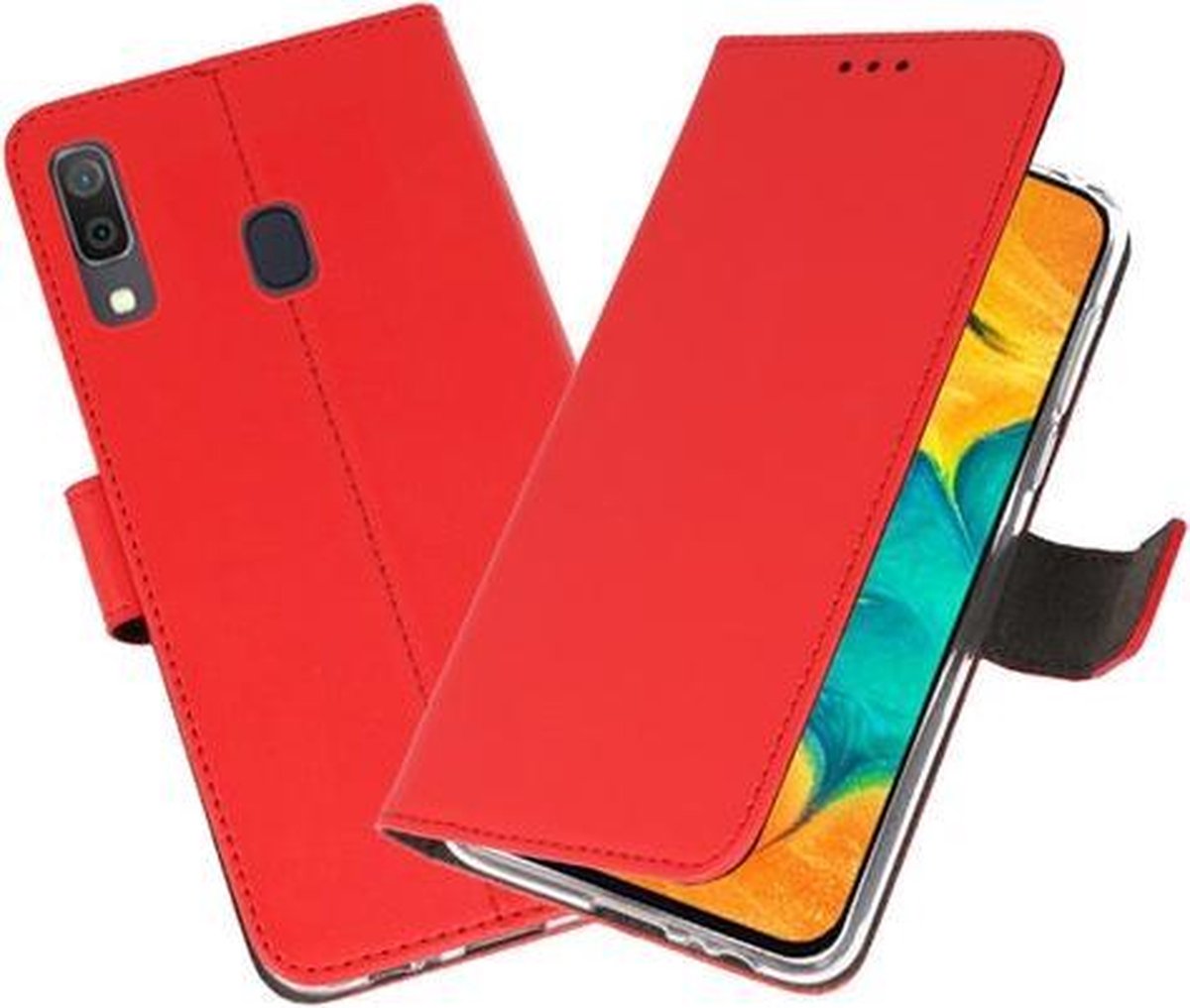 Bestcases Pasjeshouder Telefoonhoesje Samsung Galaxy A30 - Rood