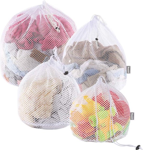 SYEYCW 2 stuks wasnetzakken, 60 x 90 cm, waszak, grote waszak met afsluitbaar trekkoord, voor kleding, dekbedovertrek, speelgoedopslag, reizen, slaapzaal SYEYCW 2 stuks wasnetzakken, 60 x 90 cm, waszak, grote waszak met afsluitbaar trekkoord, voor kleding, dekbedovertrek, speelgoedopslag, reizen, slaapzaal