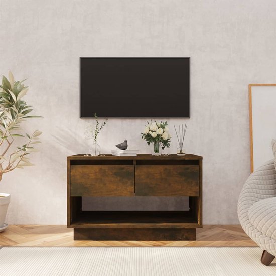 vidaXL-Tv-meubel-70x41x44-cm-bewerkt-hout-gerookt-eikenkleurig