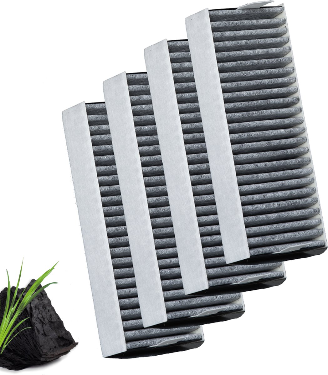 Tops Koolstoffilter voor afzuigkap Constructa - 17004796 Afzuigkap filter x4 - Actiefkool - 192x74x35 mm