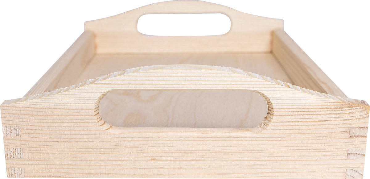 Creative Deco Kleine Houten Dienblad Thee Ontbijt | 30 x 20 x 6,3 cm | Handvatten — cadeau in Koken & Dineren - foto 7