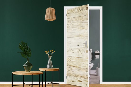 Sticker de porte Vintage - Bois - Planche - Sol - 80x205 cm - Poster de porte