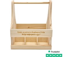 [Nice Little Things] - Houten Bierkrat Wil je mijn peter zijn?