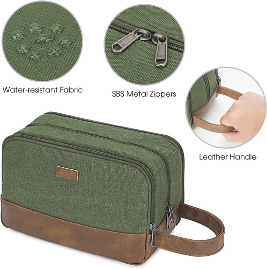 Trousse De Toilette Homme Voyage – Organiseur Dopp Kit Résistant à L’eau – Gris