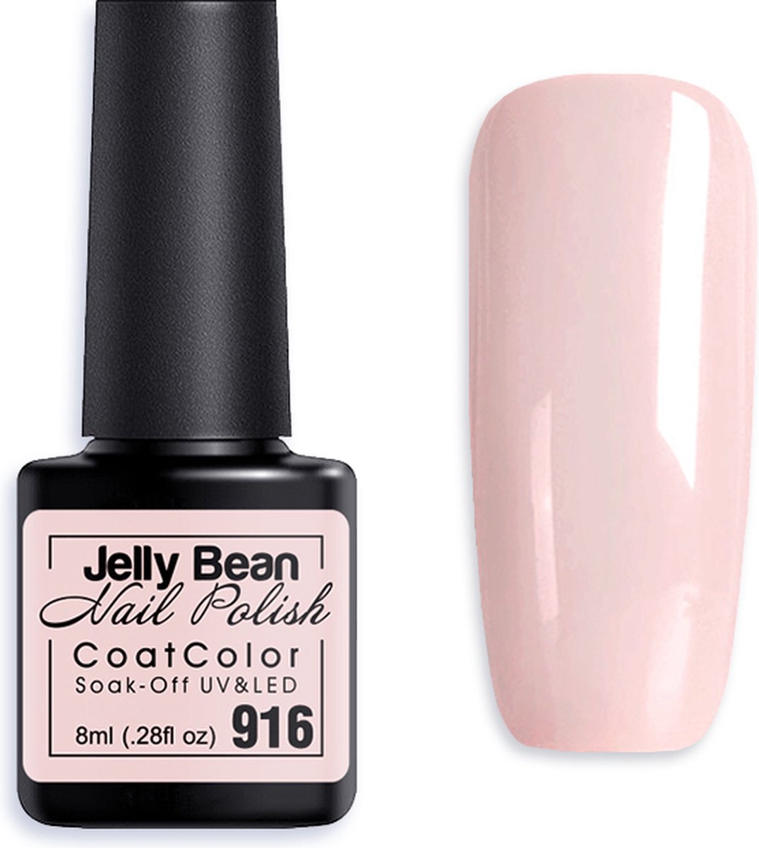 Goedkoopste Jelly Bean Nail Polish Gel Nagellak New - Gellak - Nude - UV Nagellak 8ml