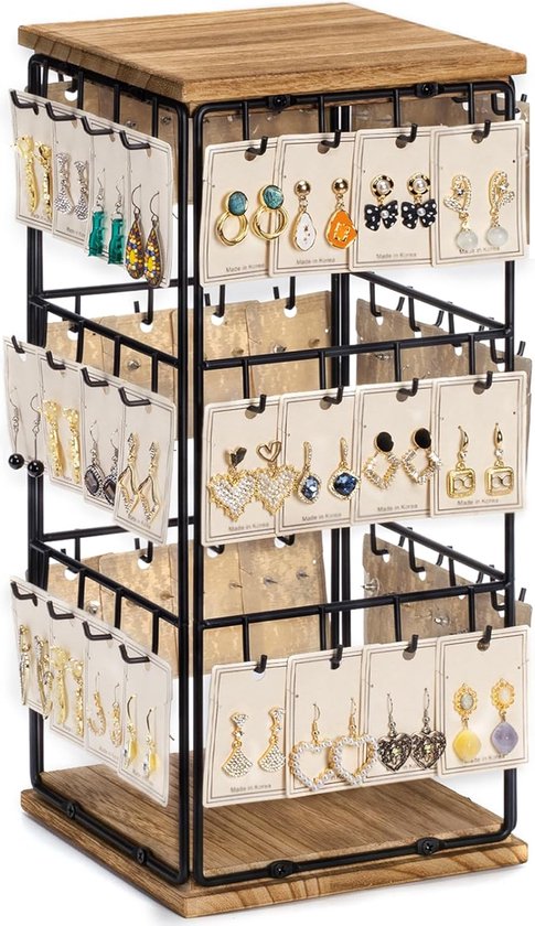 HOME DECO FACTORY, HD0572, Porte-Bijoux Bouclette Double élégant