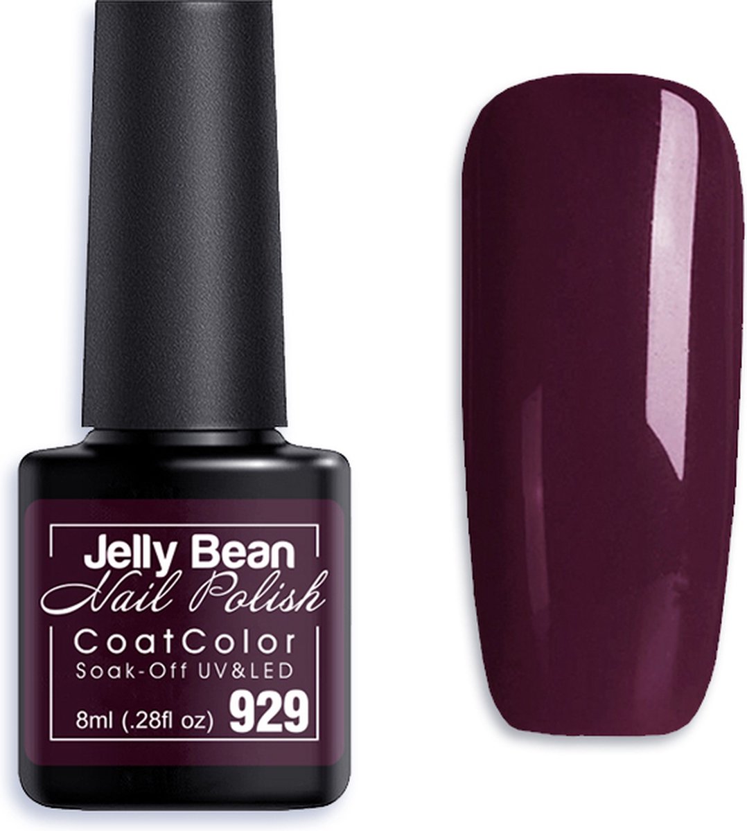 Goedkoopste Jelly Bean Nail Polish Gel Nagellak New - Gellak - Mahogany - UV Nagellak 8ml