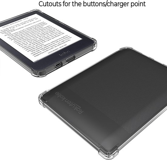 Lunso Geschikt voor Kobo Nia hoes (6 inch) - TPU Backcover - Transparant van Lunso — afbeelding 2