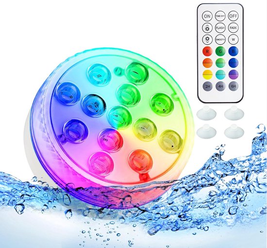 Crrynuo Onderwaterverlichting - 13X LED - Led verlichting onderwater - 16 kleuren