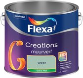 Bol.com Flexa - Creations Muurverf Extra Mat - Green - Mengverf - 2.5 L aanbieding