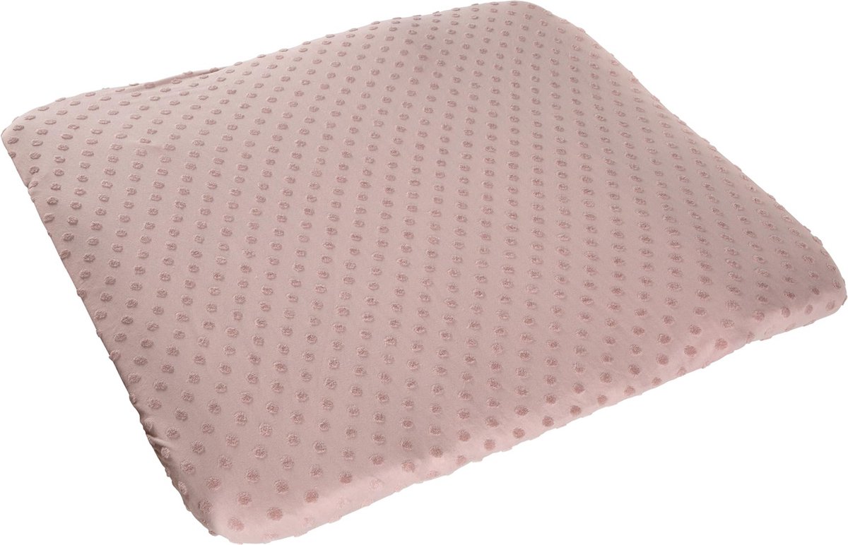 Goedkoopste JGS ® Zacht Biologisch Katoenen Hoeslaken voor Aankleedkussens - 75x85 cm - Roze/Mauve